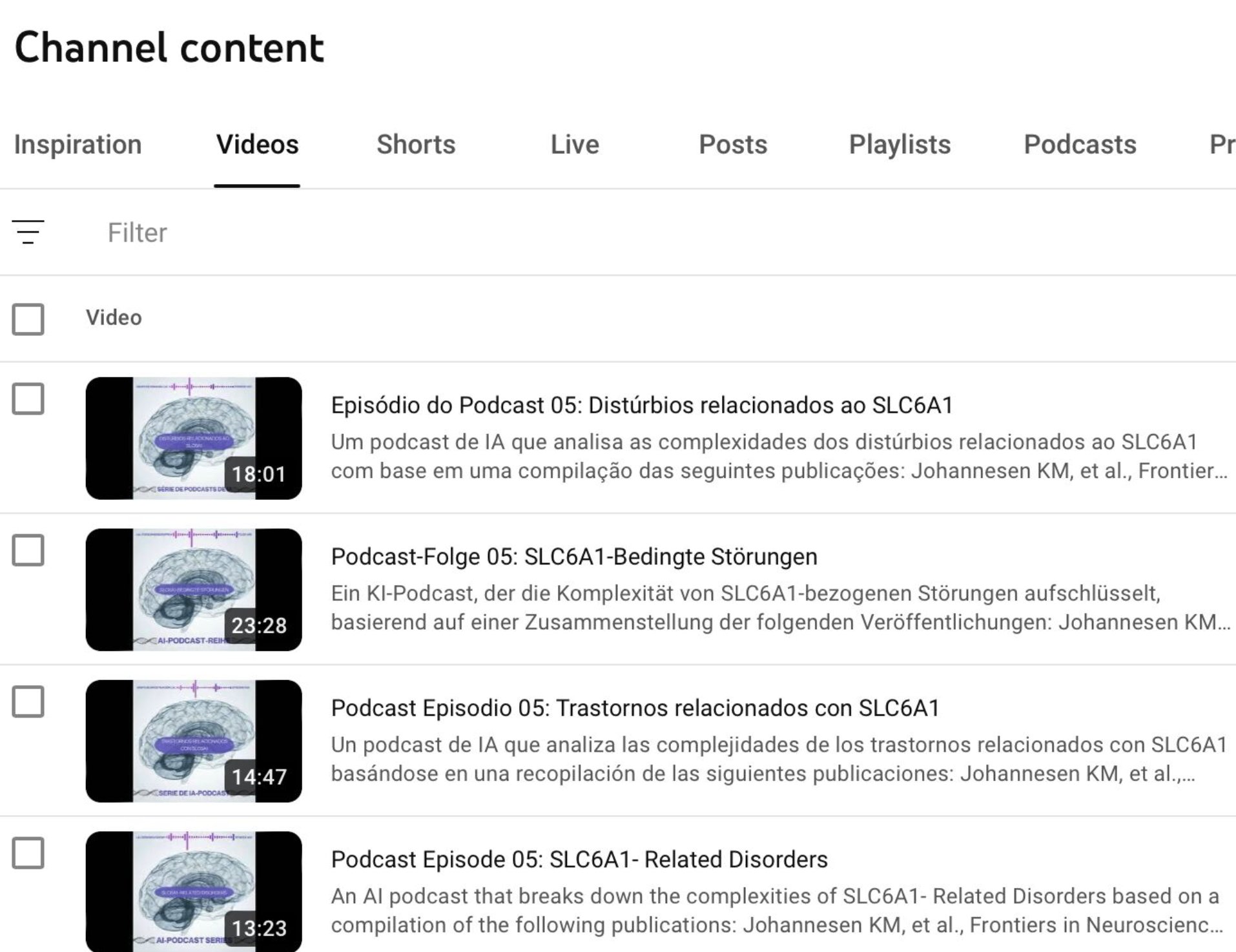 Imagen de la publicación «Un podcast sobre los trastornos relacionados con SLC6A1 y un simposio europeo»